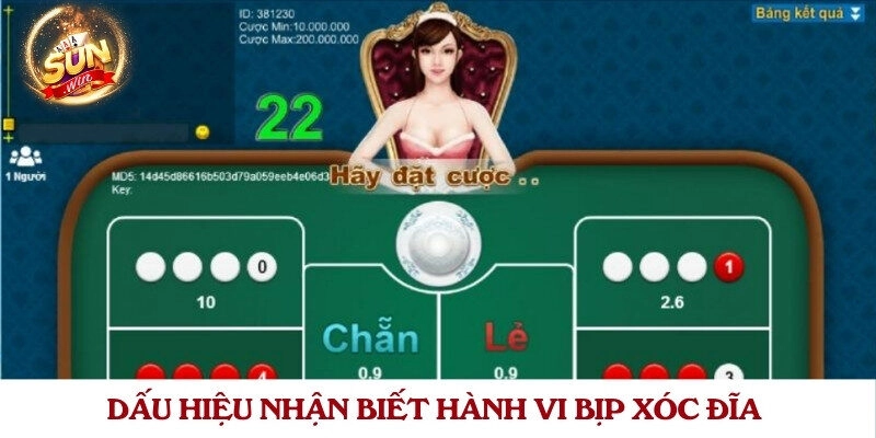 Dấu hiệu nhận biết hành vi bịp xóc đĩa