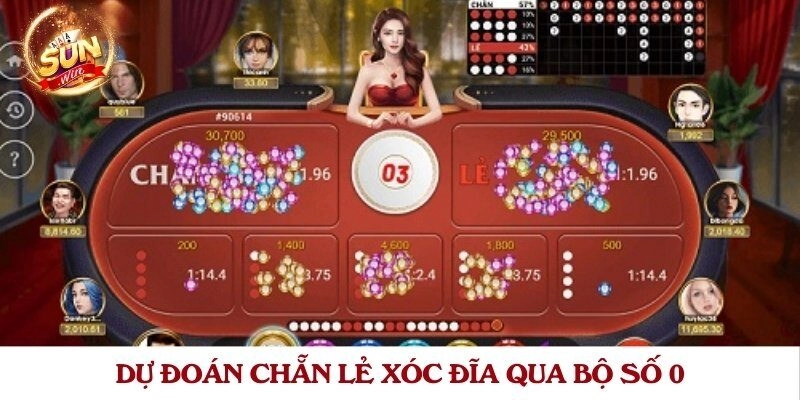Dự đoán chẵn lẻ xóc đĩa qua bộ số 0
