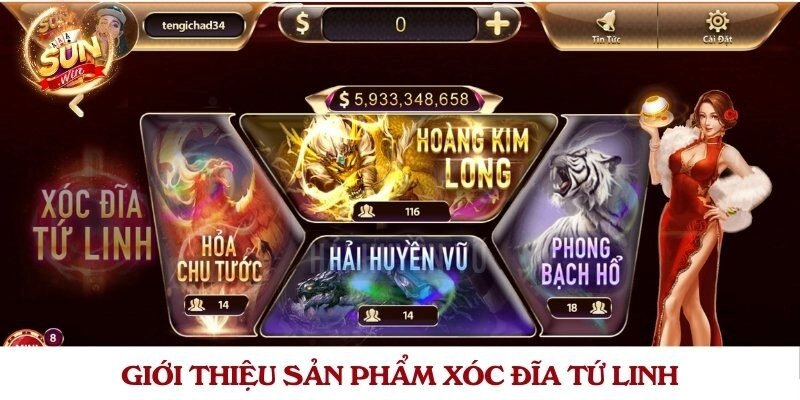 Giới thiệu sản phẩm xóc đĩa Tứ Linh 