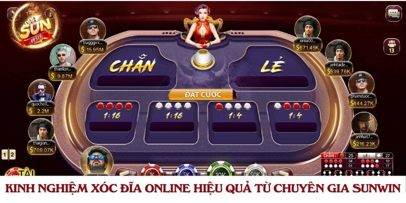 Kinh nghiệm xóc đĩa online hiệu quả từ chuyên gia Sunwin