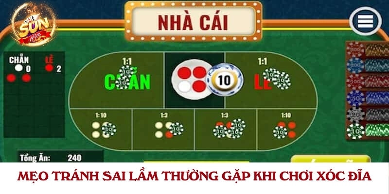 Mẹo tránh sai lầm thường gặp khi chơi xóc đĩa