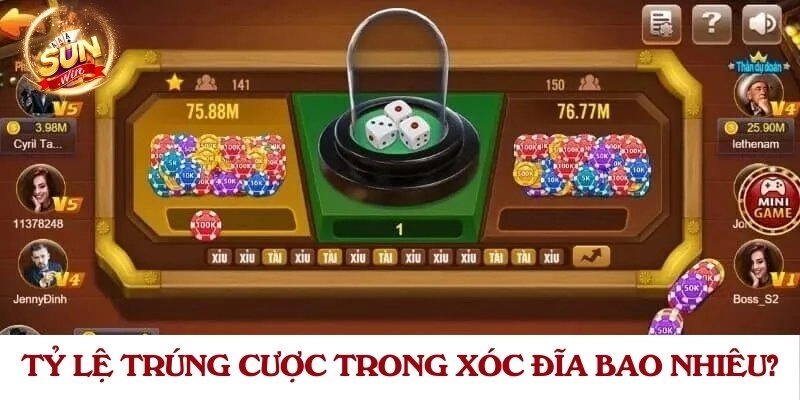 Tỷ lệ trúng cược trong xóc đĩa bao nhiêu?